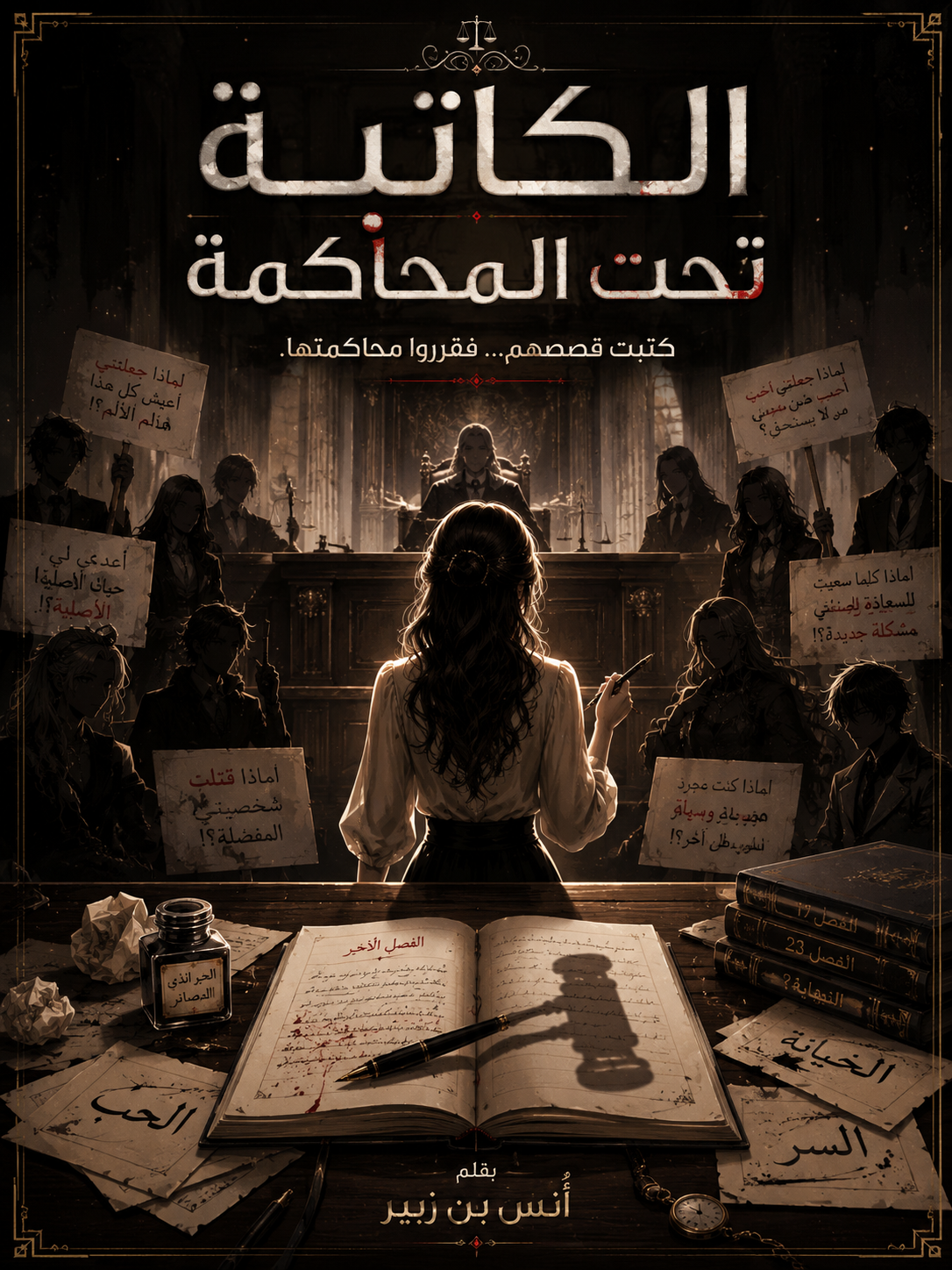 الكاتبة تحت المحاكمة